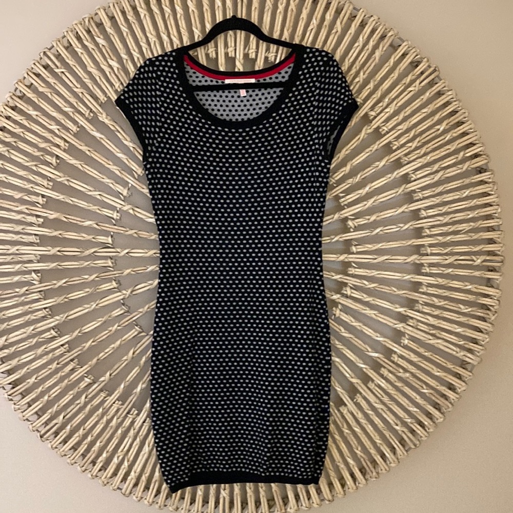 Victoria's Secret Black and White Polka Dot Mini Dress